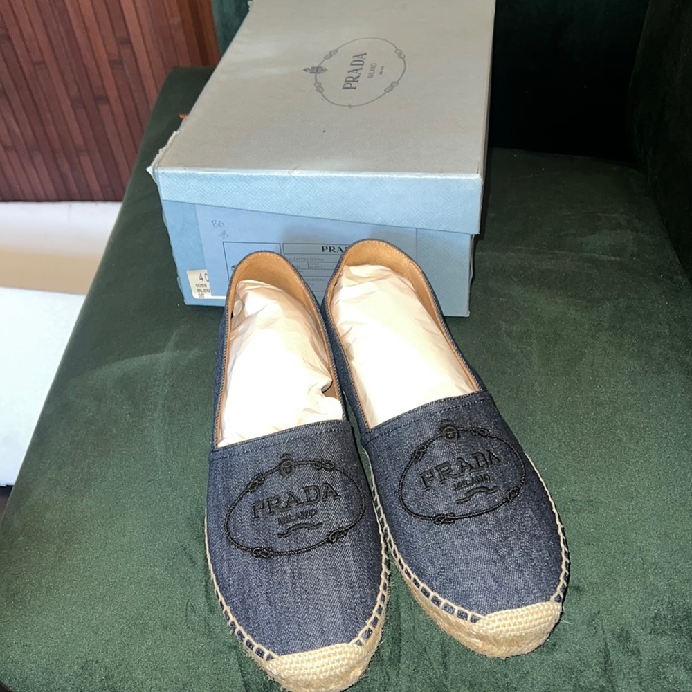 Prada denim espadrilles Sz 39